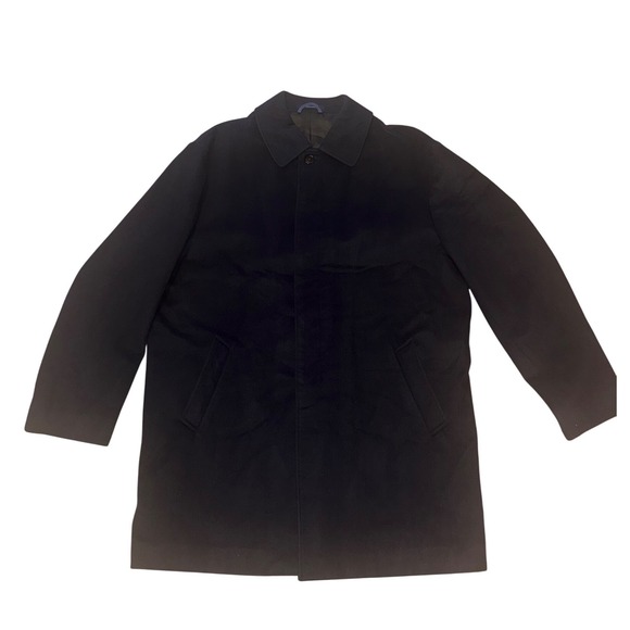 Nautica Stormwool Water Resistant Classic Mens Navy Trench‎ Coat